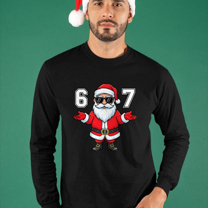 67 Meme Six Seven 6 7 Funny Santa Matching Xmas 67 Christmas T-Shirt - Christmas Unisex T-Shirt/Hoodie/Sweatshirt - NGHL00