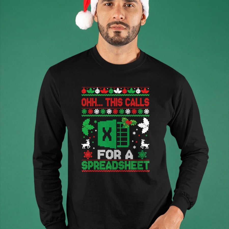Oh this calls for a Spreadsheet Christmas sweater Excel Sweatshirt - Christmas Unisex T-Shirt/Hoodie/Sweatshirt - NGHL00