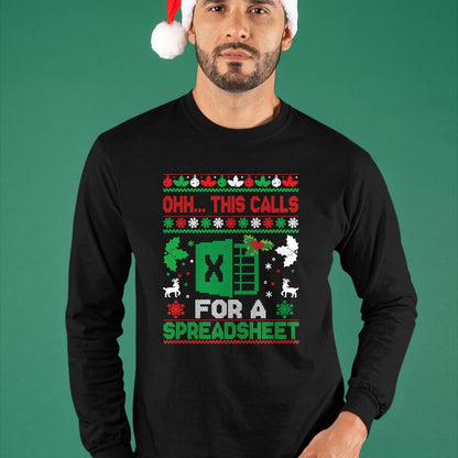 Oh this calls for a Spreadsheet Christmas sweater Excel Sweatshirt - Christmas Unisex T-Shirt/Hoodie/Sweatshirt - NGHL00