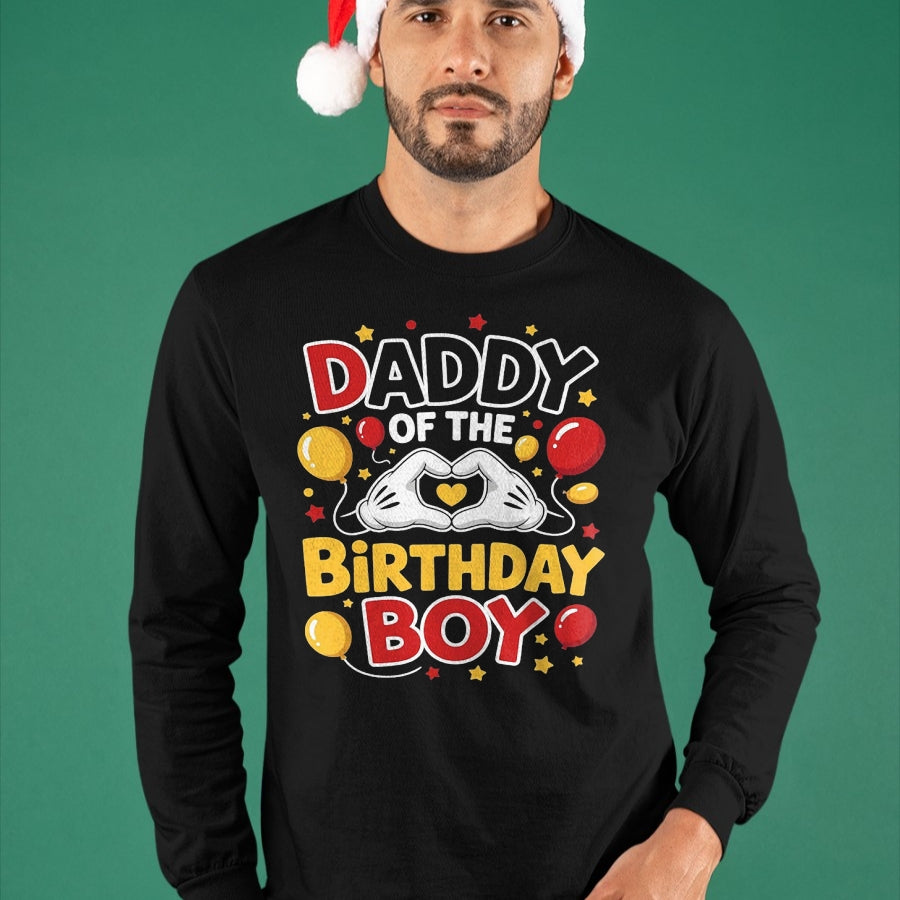 Daddy Of The Birthday Boy Shirt matching Dad Son Family Bday T-Shirt - Gift From Dad Unisex T-Shirt/Hoodie - NGHL00 (SKUT-2310EMAILDS-16)