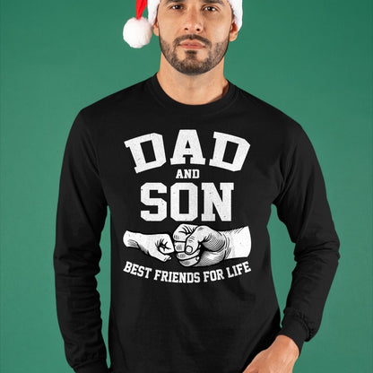Dad and Son Best Friends for Life Fathers Day Dad and Son T-Shirt - Gift From Dad Unisex T-Shirt/Hoodie - NGHL00 (SKUT-2310EMAILDS-08)