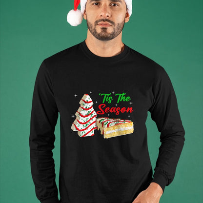 Funny Tis The Season Design Christmas Tree Cakes Debbie T-Shirt - Christmas Unisex T-Shirt/Hoodie/Sweatshirt - NGHL00