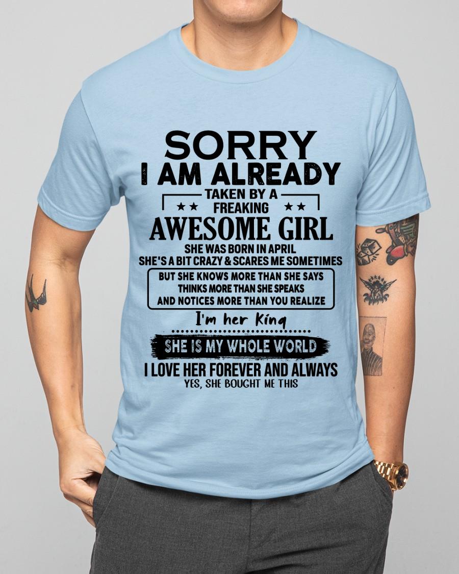 April - Awesome Girl born in April - Special gift for your boyfriend - From Wife NGHL04 (SKU.AT16)
