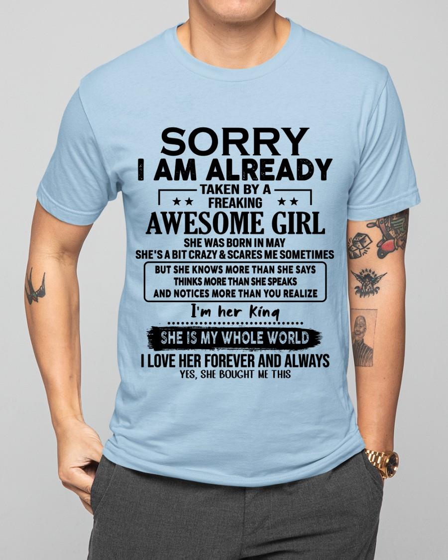 May - Awesome Girl born in May - Special gift for your boyfriend - From Wife NGHL05 (SKU.AT16)