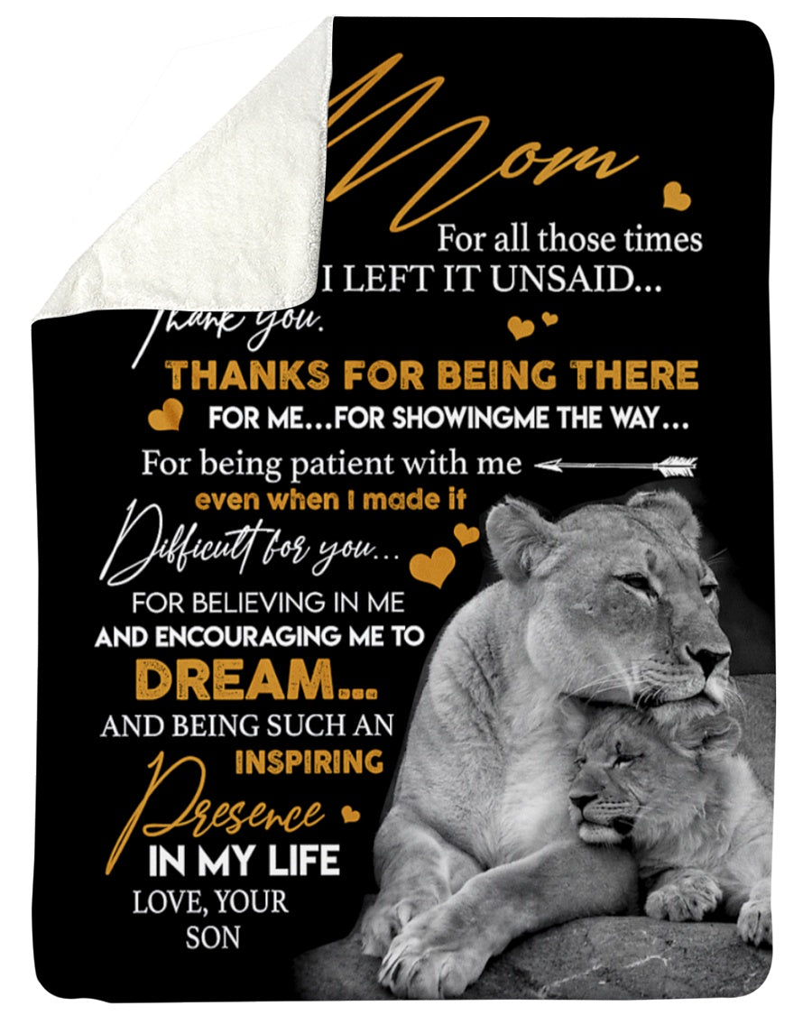 Special Gift For Your Mom Blanket From Son