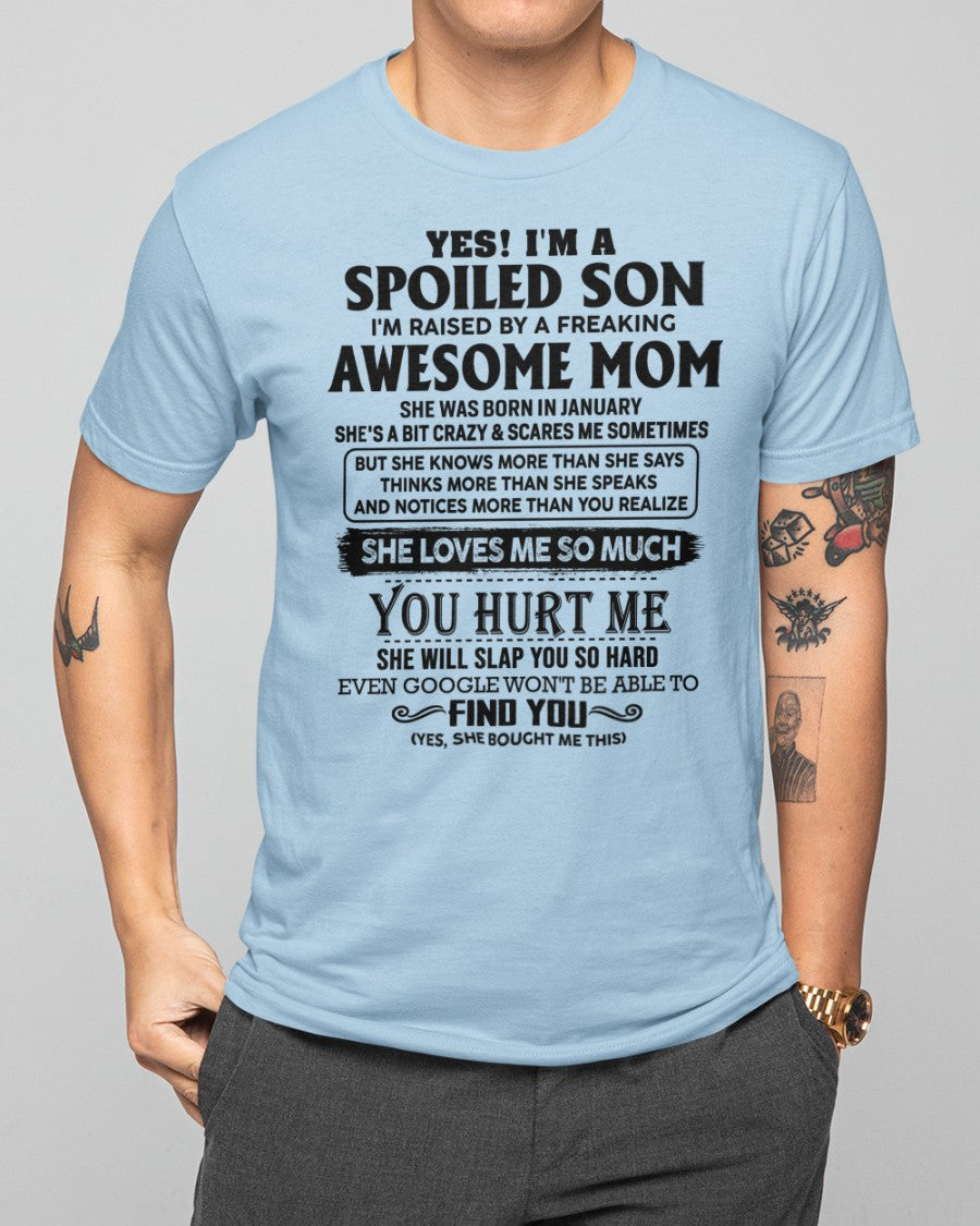 January - Awesome Mom - Perfect Gift For Your Son From Mom - NGHL01 (SKU-SPW-01)