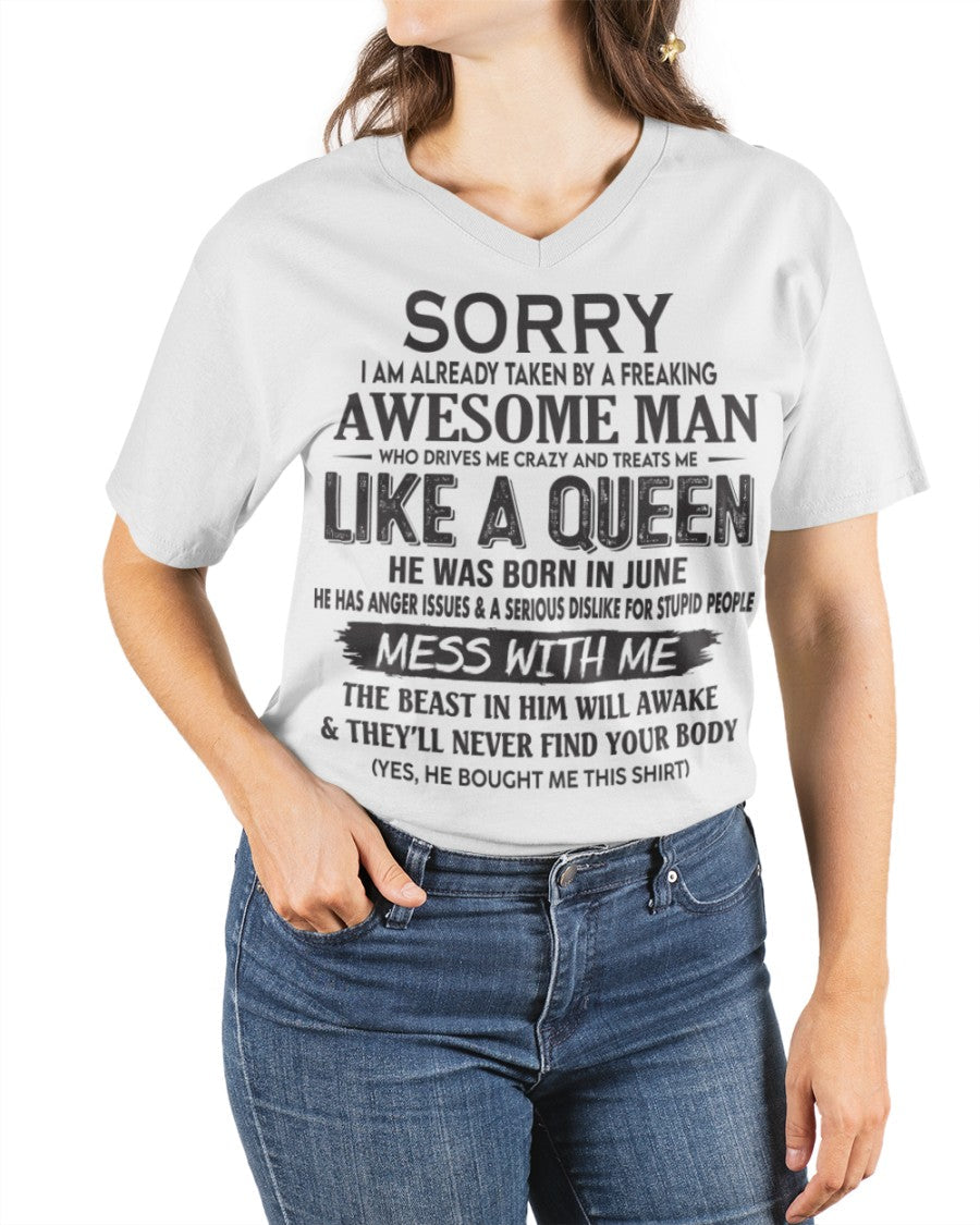 June - Awesome Man Born In June - Special gift for your Girlfriend - NGHL06 (SKU09-126-06)