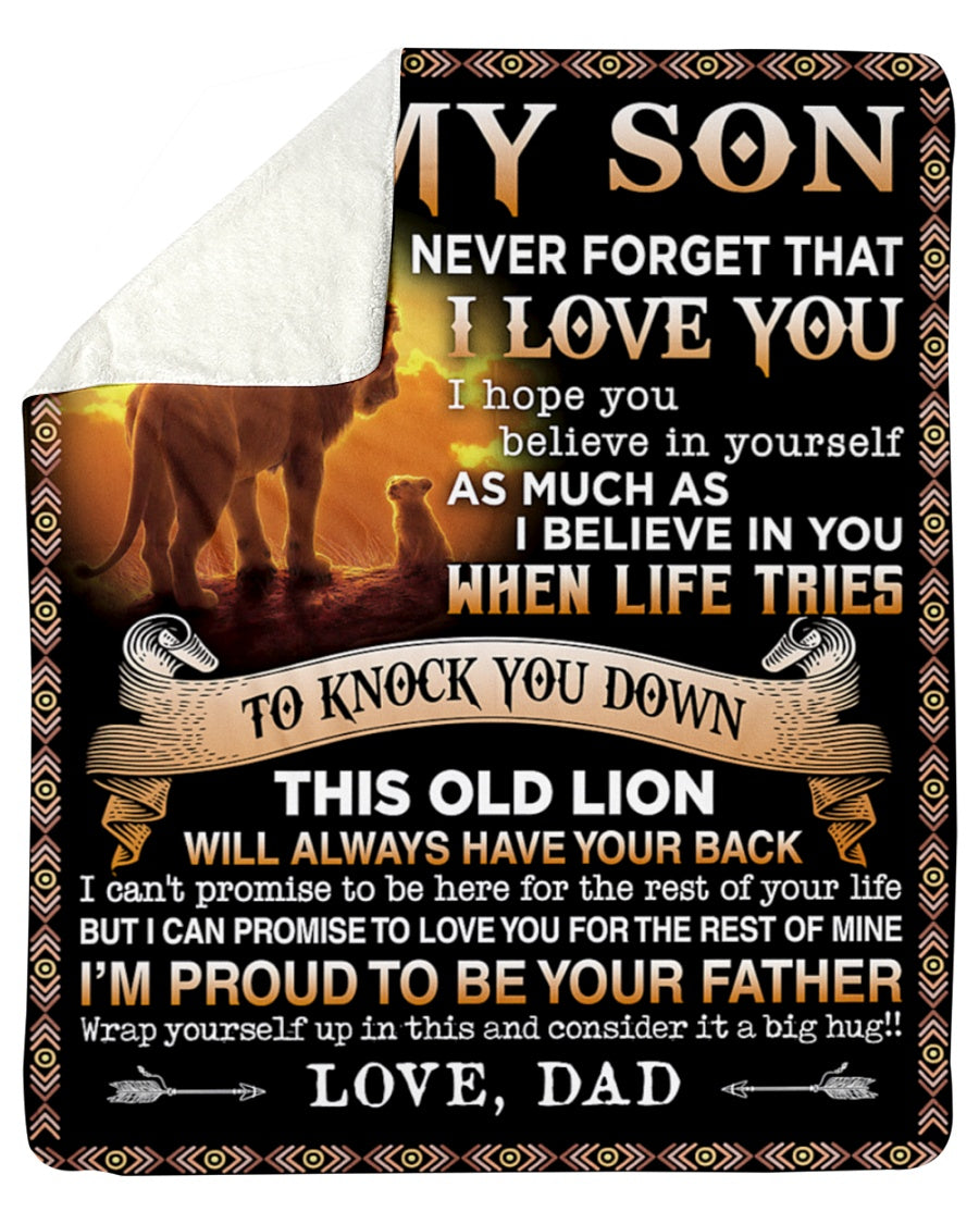 To my Son Love, dad - Blanket