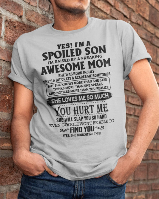 July - Awesome Mom - Perfect gift for son From Mom - NGHL07 (SKU-SPW-07)