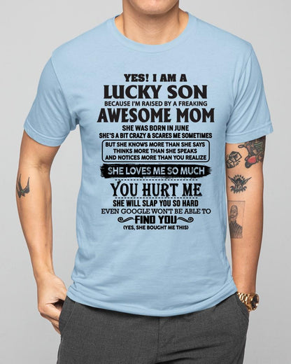 June - Yes! I'm A Lucky Son - Perfect gift for your son (SKU-LKW-06)