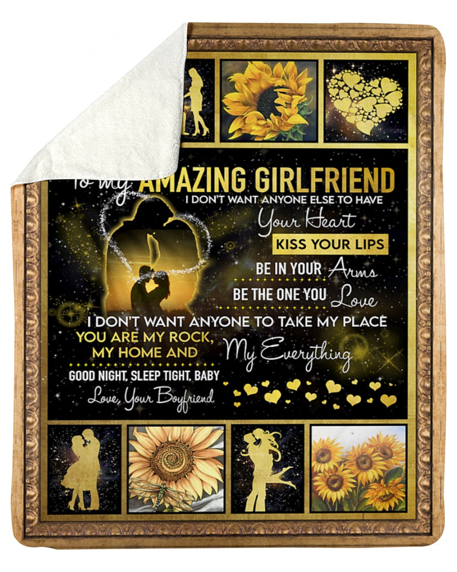 Special gift for Girlfriend Blanket From Boyfriend