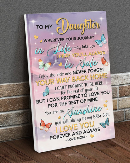 TO MY DAUGHTER FROM MOM CANVAS