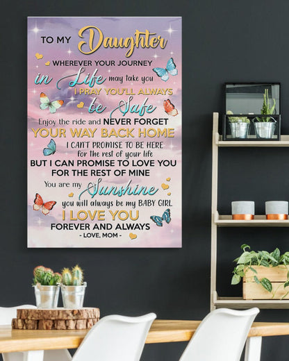 TO MY DAUGHTER FROM MOM CANVAS