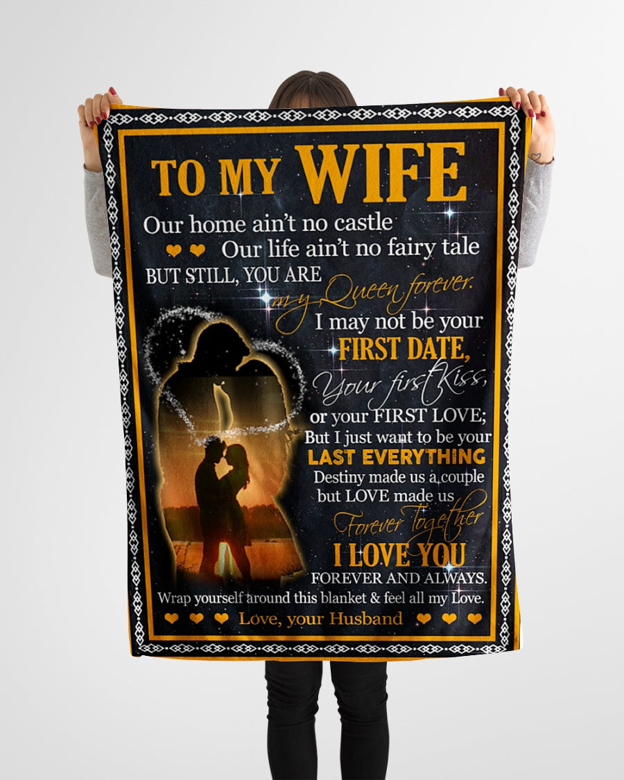 Husband to Wife - Personalized Blanket - Best Gift - To My Wife