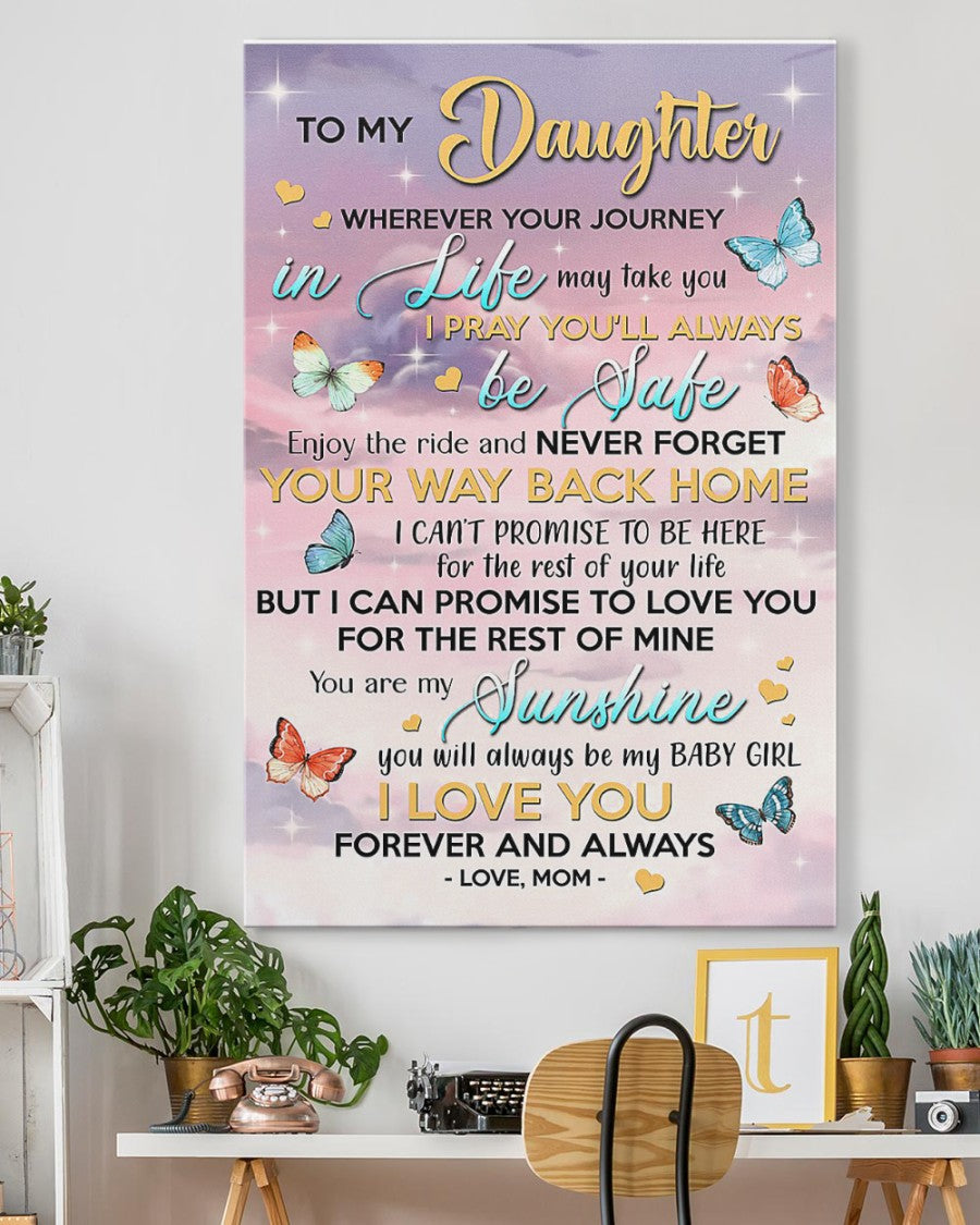 TO MY DAUGHTER FROM MOM CANVAS