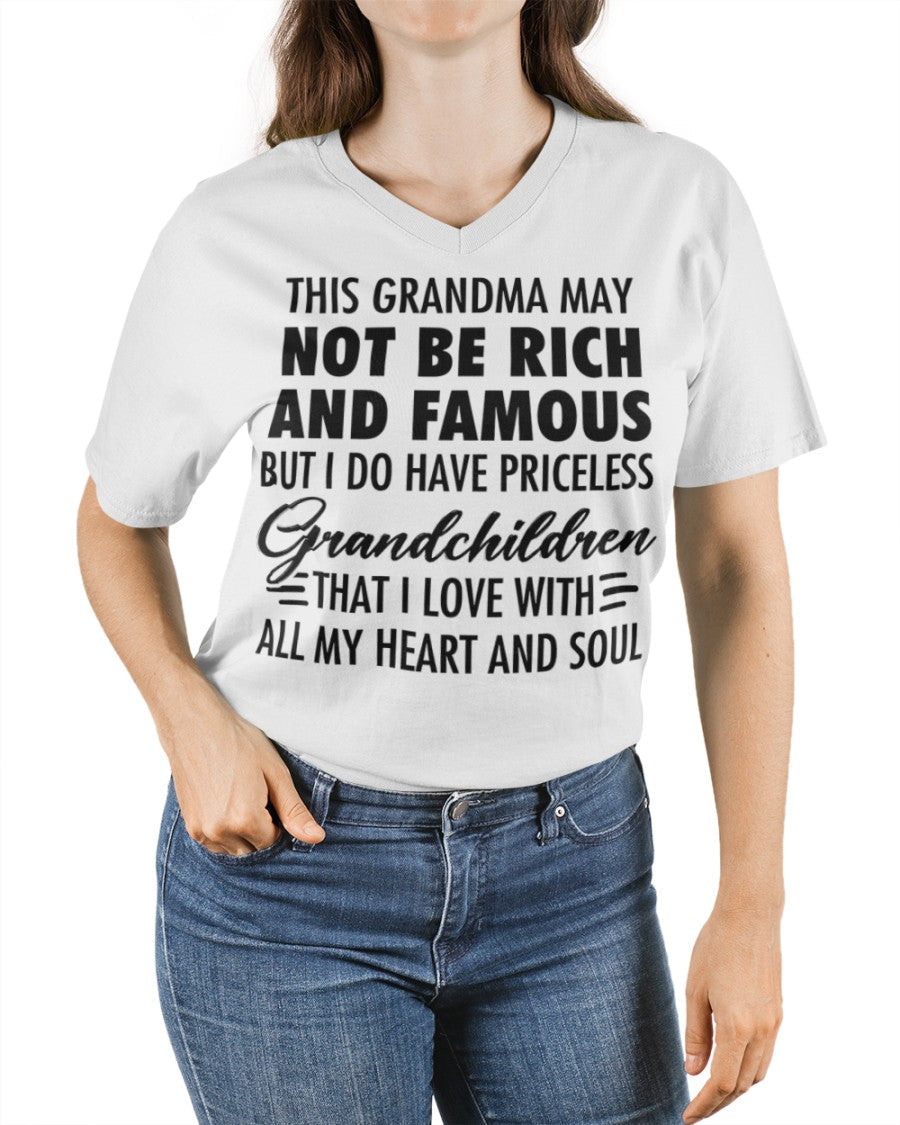 THIS GRANDMA MAY NOT BE RICH AND FAMOUS BUT I DO HAVE PRICELESS Grandchildren - from grandma NGHL00