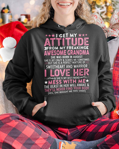 I GET MY ATTITUDE FROM MY GRANDMA AUGUST EDITION – FROM GRANDMA TO GRANDDAUGHTER NGHL08 (SKU07-163-08)