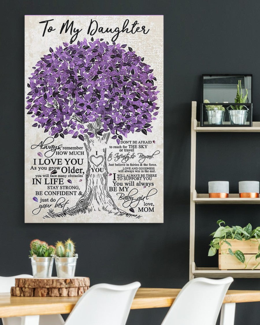 TO MY DAUGHTER FROM MOM CANVAS