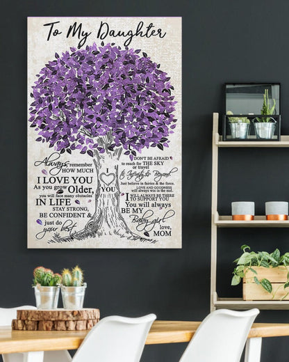 TO MY DAUGHTER FROM MOM CANVAS