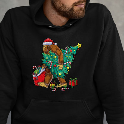Most Wonderful Christmas Co Bigfoot Christmas Tree Lights Xmas Boys Men Sasquax T-Shirt - Christmas Unisex T-Shirt/Hoodie/Sweatshirt - NGHL00