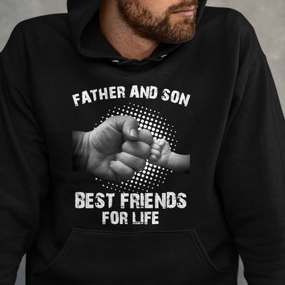 Father Son Best Friends for Life Fist Bump Matching T-Shirts T-Shirt - Gift From Dad Unisex T-Shirt/Hoodie - NGHL00 (SKUT-2310EMAILDS-25)