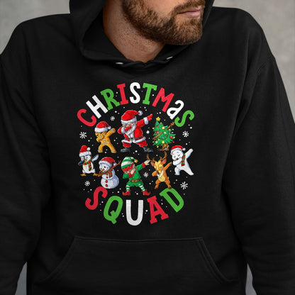 Christmas Squad Santa Dabbing Elf Family Matching Pajamas T-Shirt - Christmas Unisex T-Shirt/Hoodie/Sweatshirt - NGHL00