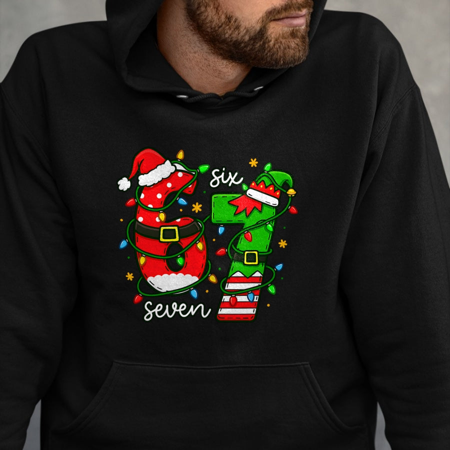 Trending Six Seven Meme Christmas 67 Xmas Men Women Kids T-Shirt - Christmas Unisex T-Shirt/Hoodie/Sweatshirt - NGHL00