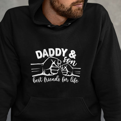 Daddy and Son Best Friends for Life Gifts Men Funny Fathers T-Shirt - Gift From Dad Unisex T-Shirt/Hoodie - NGHL00 (SKUT-2310EMAILDS-15)
