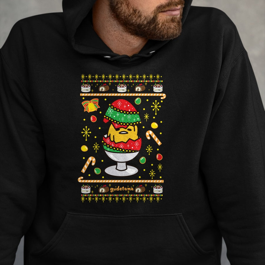 Gudetama Ugly Christmas Egg T-Shirt - Christmas Unisex T-Shirt/Hoodie/Sweatshirt - NGHL00