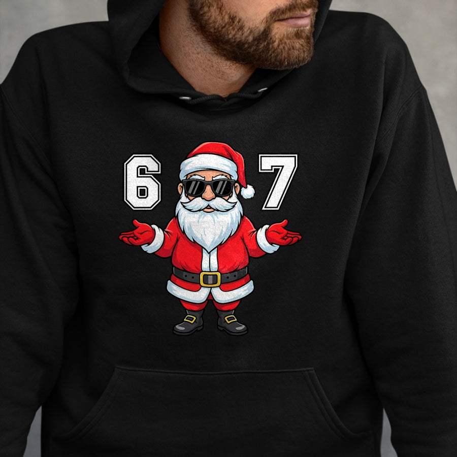 67 Meme Six Seven 6 7 Funny Santa Matching Xmas 67 Christmas T-Shirt - Christmas Unisex T-Shirt/Hoodie/Sweatshirt - NGHL00 (Copy)
