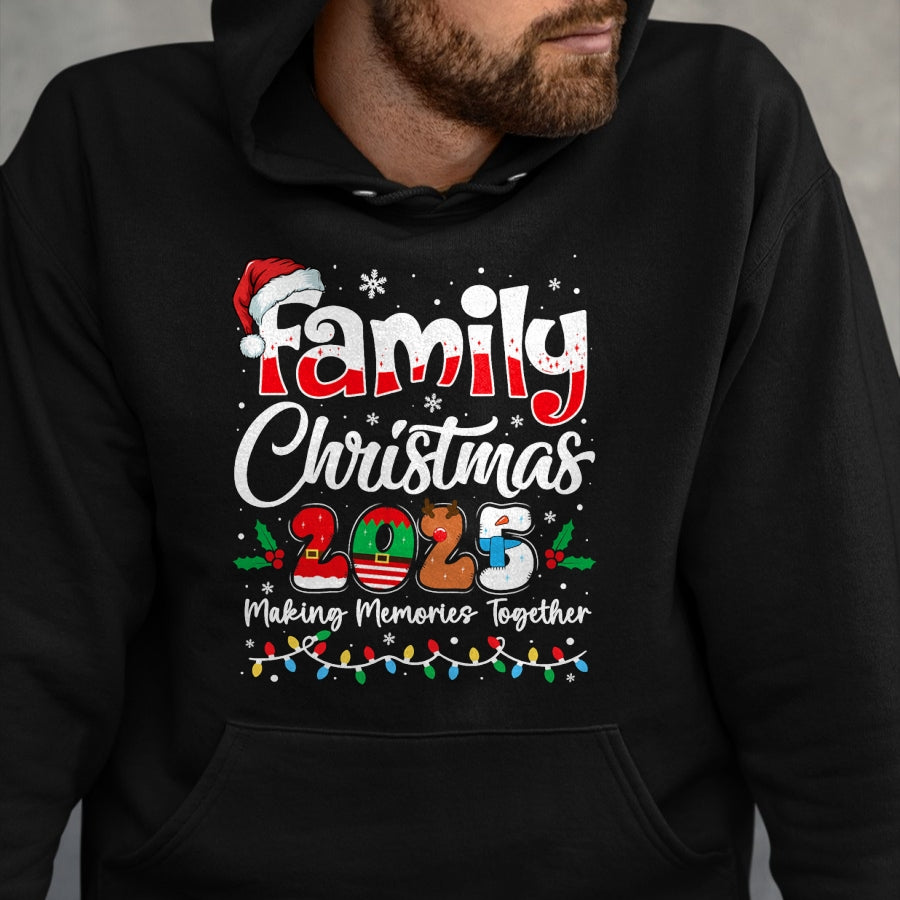 Family Christmas 2025 Matching Outfit Xmas Squad Santa T-Shirt - Christmas Unisex T-Shirt/Hoodie/Sweatshirt - NGHL00