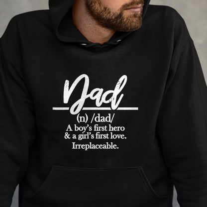 Dad Definition Shirts for Father from Son and Daughter T-Shirt - Gift From Dad Unisex T-Shirt/Hoodie - NGHL00 (SKUT-2310EMAILDS-10)