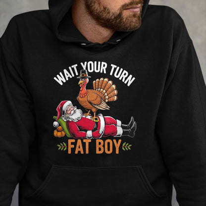 Funny Thanksgiving Christmas Turkey vs Santa for Men Women T-Shirt - Christmas Unisex T-Shirt/Hoodie/Sweatshirt - NGHL00