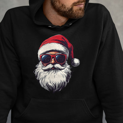 Cool Santa Claus Face Retro Sunglasses Christmas Men Boys T-Shirt - Christmas Unisex T-Shirt/Hoodie/Sweatshirt - NGHL00