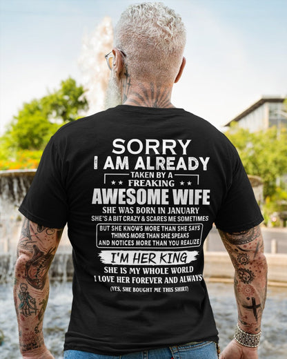 Awesome wife January - Perfect gift for husband from wife - NGHL01 (SKU68-79-01)