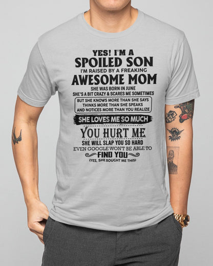 June - Awesome Mom - Perfect Gift For Your Son (SKU-SPW-06)