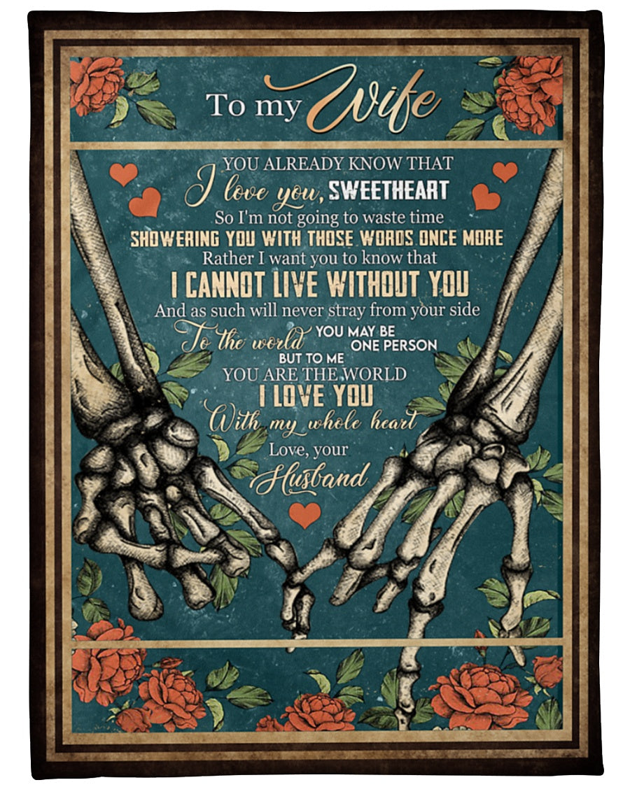 Special Blanket For Wife From Husband (SKUB09-103)