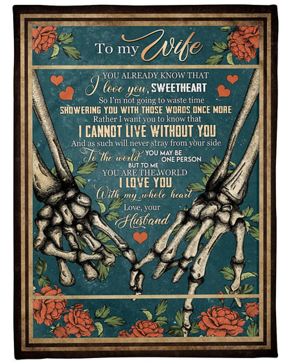 Special Blanket For Wife From Husband (SKUB09-103)