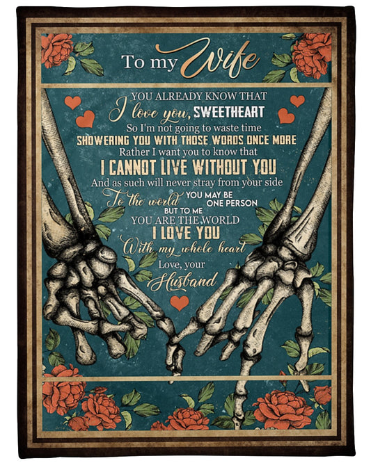 Special Blanket For Wife From Husband (SKUB09-103)