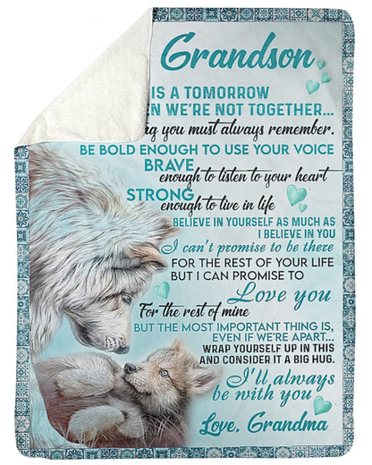 To My Grandson Blanket From Grandma (SKUB06-109)