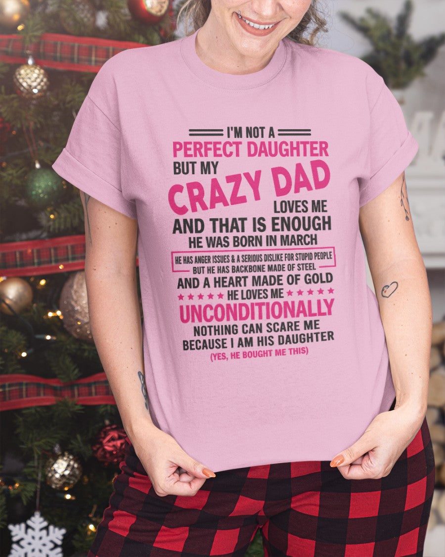 March - Crazy Dad - Perfect gift for your daughter from Dad NGHL03 (SKU05-82-03)