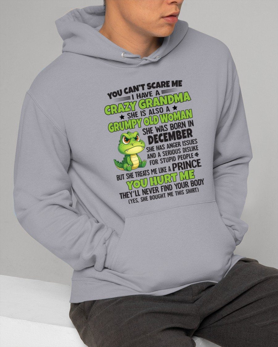 DECEMBER - YOU CAN'T SCARE ME - FOR GRANDSON - GIFT FROM GRANDMA - NGHL12 (SKU09-85-12)