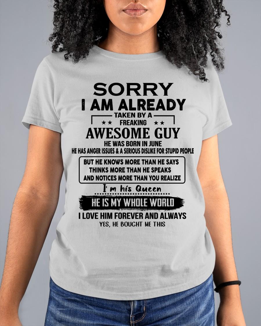 June - Awesome Boyfriend Born In June- Special gift for your Girlfriend - From Husband NGHL06 (SKUT08-11-06)