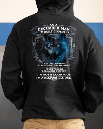 DECEMBER - BUILT DIFFERENT - BIRTHDAY T-SHIRT FOR MEN - NGHL12 (SKU12-301-12)