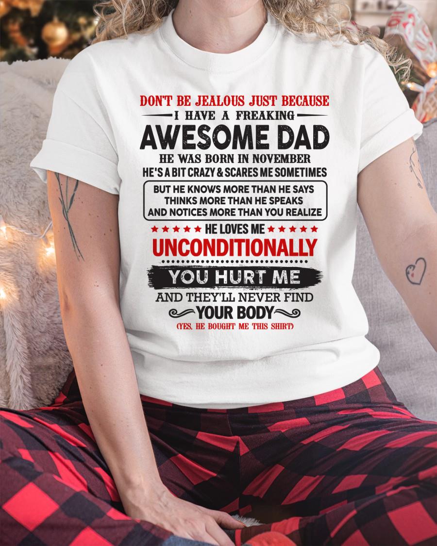 November - Awesome Dad - Perfect gift for your daughter, son (SKU05-93-11)