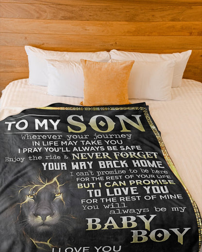Special Gift For Your Son Blanket - From Mom (SKUB12-63)