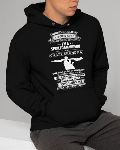 Spoiled by Grandma Shirt February Edition – From Grandma to Grandson NGHL02 (SKU-GMS2-02)