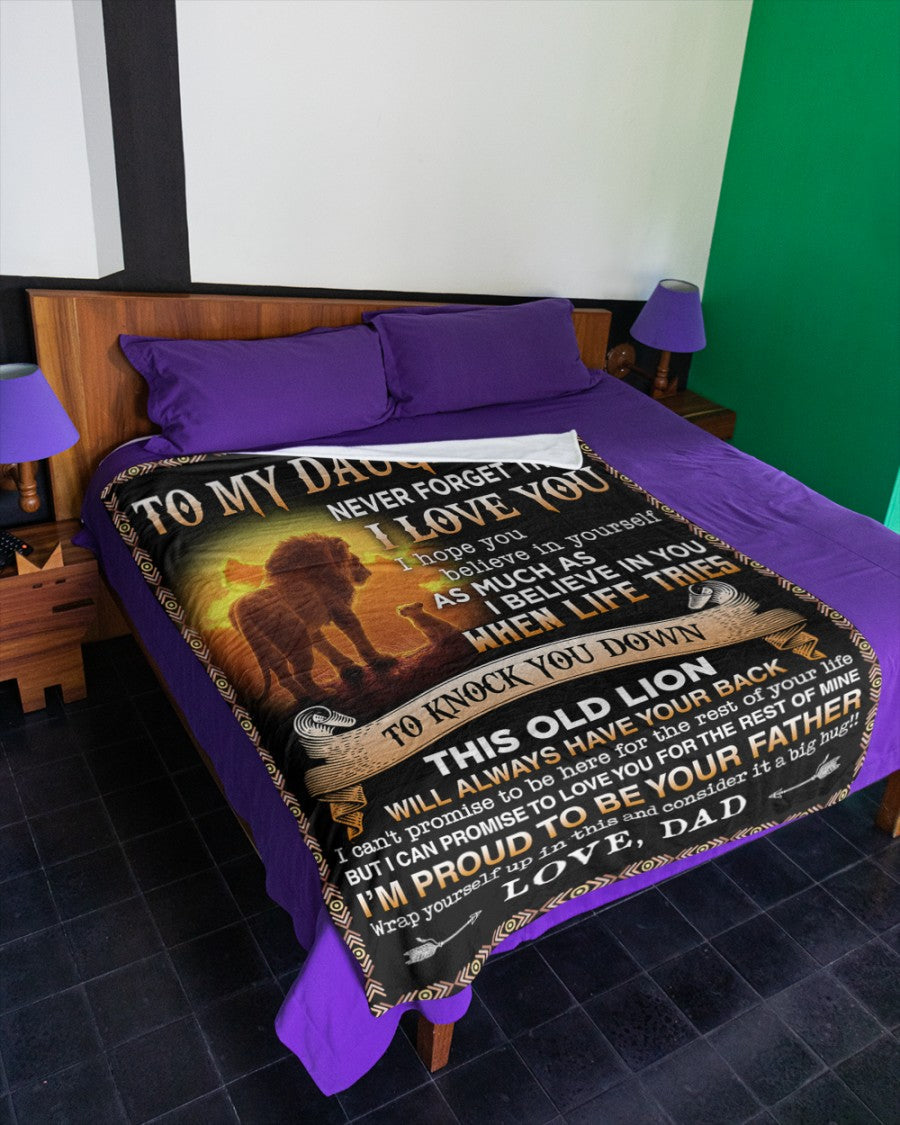 Special Gift For Your Daughter Blanket - From Dad