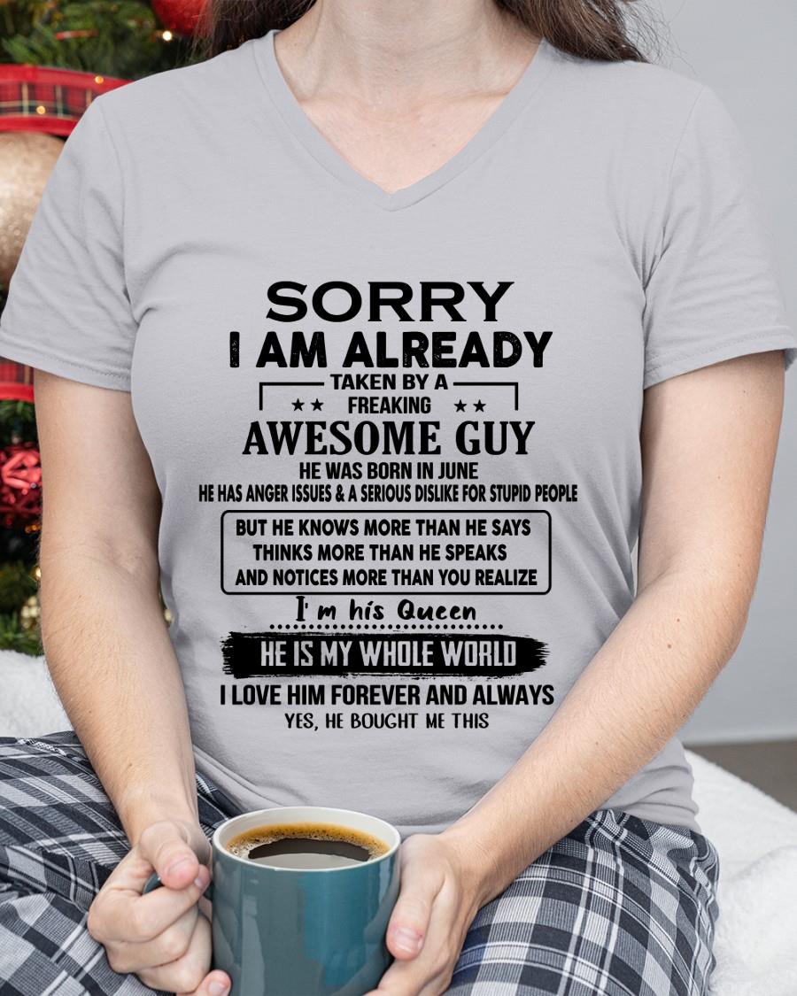 June - Awesome Boyfriend Born In June- Special gift for your Girlfriend - From Husband NGHL06 (SKUT08-11-06)