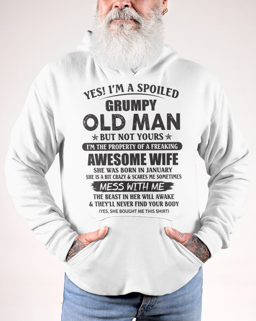 Awesome wife January - Perfect gift for your husband - NGHL01 (SKU96-68-01)